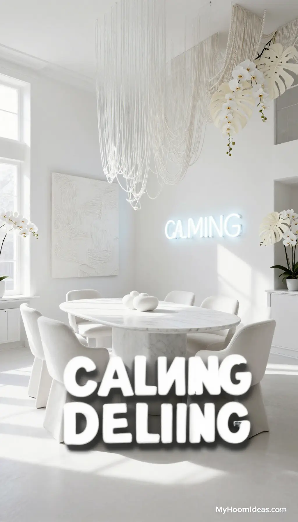 Oversized Rental Dining Room Transformed Into a Calming Maximalist Oasis